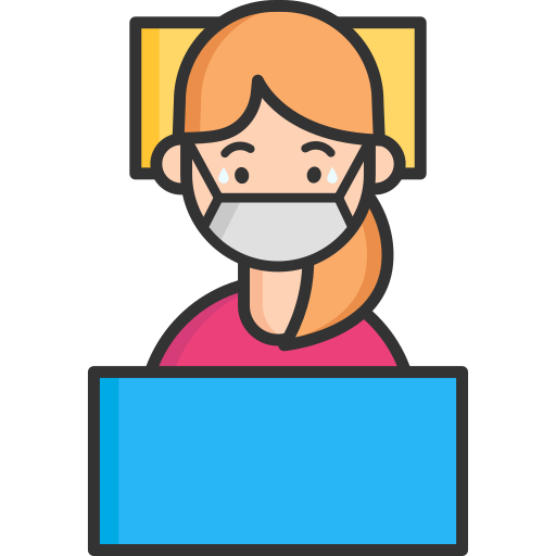 Coronavirus, mask, medical, sick, wear mask icon